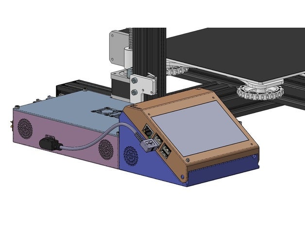 ender 3 mks gen v14 rspberry pi latérale 3d de l'imprimante accessoires cas framboise 3D print model - Mito3D