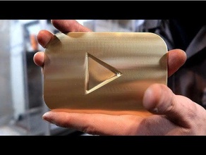 youtube play butonuna basın sahne 28 mm logosu 3d print model - Mito3D