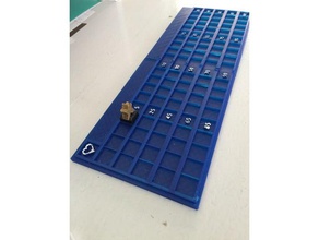 mario azul de la junta puntuación del juego pista 3d impresión 3d print model - Mito3D