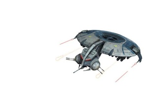 hmp droid gunship veículos nave espacial starwars star wars 3d print model - Mito3D