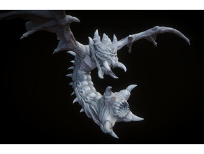 mutalisk starcraft sculptures alien bat wings dragon monster sc2 2 zerg 3d print model - Mito3D