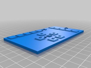 mario azul tabuleiro de jogo bónus do cartão referência 3d impressão 3d print model - Mito3D
