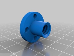 t8 trapezoidal nut 3d printer parts 28mm lead leadscrew screw pitch start 3d print model - Mito3D