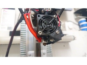 30mm fan cover two led holders kossel effector e3d v6 printer parts 3d print model - Mito3D