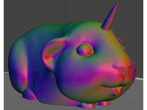 magic guinea-corn creatures 28mm guineacorn guinea pig unicorn 3d print model - Mito3D
