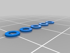 m2 rondelle pièces personnalisé 3d print model - Mito3D