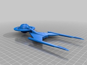 star trek uzay gemisi füzyon kavramı araç keşif Federasyon 3d print model - Mito3D