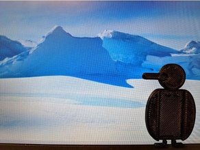 donmuş penguen tutun 3d baskı papyon sevimli dondurucu 3d print model - Mito3D