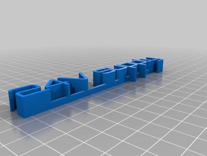 meu personalizada 3d placa de nome esculturas 3d print model - Mito3D