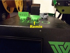 sd card holder short remix thing 2068235 3d printer accessories colorcode sd-card sdcardholder 3d print model - Mito3D