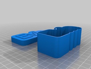 meu texto personalizado caixa de evie brinquedos jogos 3d print model - Mito3D