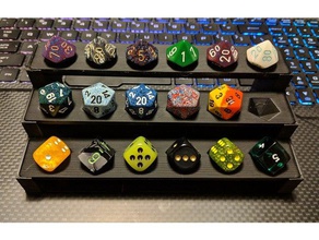 modular dice display shelves stand dnd dungeons dragons 3d print model - Mito3D