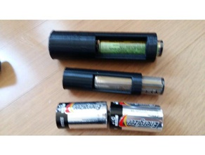 18650 batterie adaptateur 2 cellules c d-cellules mécanique jouets 3d print model - Mito3D