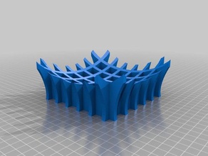 lattice bowl kitchen dining 3d print model - Mito3D
