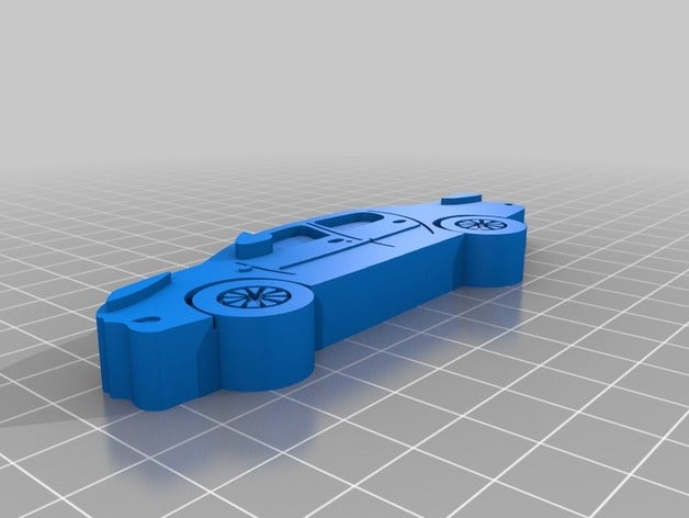 llavero peugeot-citro&eumln 207 berlina fob portachiavi 3D print model - Mito3D