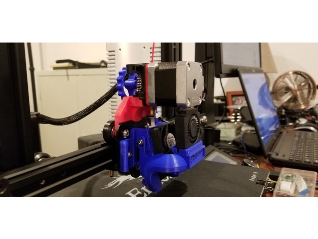 ender 3 directo adaptador de la unidad 3d impresora partes accionamiento del extrusor 3D print model - Mito3D