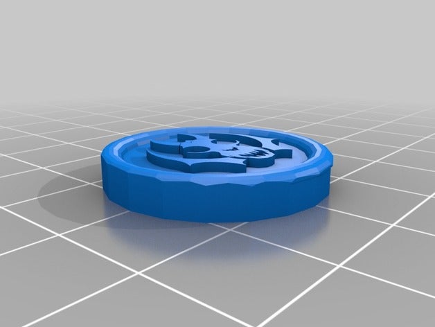 drachenfest knopf kupfer Spiele larp 3D print model - Mito3D