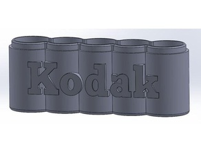 120 envase de película caso cuadro kodak los contenedores formato medio la fotografía 3d print model - Mito3D