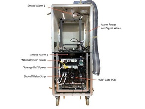 smoke alarm shutdown multiple inputs 3d printer accessories enclosure safety fire relay case detector 3d print model - Mito3D