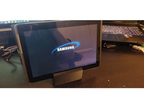 galaxy tab 2 stand la tableta muelle de carga tablet titular soporte para 3d print model - Mito3D