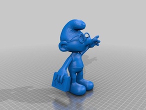 pitufo inteligente criaturas actionfigure los pitufos juguetes 3d print model - Mito3D