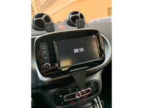 smart car fortwo 453 iphone xs holder automotive clamp smartcar 3d print model - Mito3D