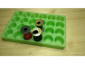 sewing thread feel holder 25mm organization 3d print model - Mito3D