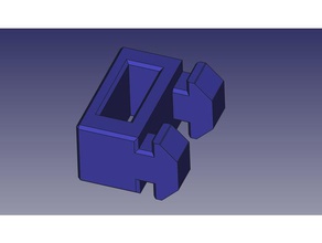 usb-stick yular f&uumlr 20cm x 20 profil 3d yazıcı parçalar 2020 ekstruzyon ender usb tutucu 3d print model - Mito3D
