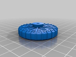 precise bed leveling knob wheel m3 screw machine tools anycubic i3 mega 3d print model - Mito3D