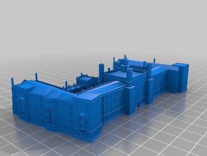 nouvelle cour st johns college des bâtiments structures 3d print model - Mito3D