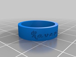 ring ravenclaw rings customized 3d print model - Mito3D