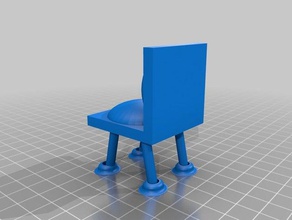cushioned chair 3d printing 3d print model - Mito3D