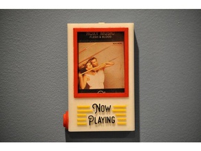 pop-up cuadro de cassette la pantalla música cinta titular mecánica retro 3d print model - Mito3D