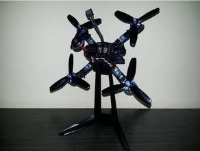 low poly headphone drone stand rc vehicles 3d print model - Mito3D
