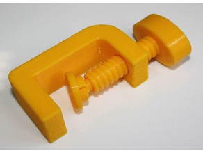 remix g-clamp updated screw handle tools 28mm 3d print model - Mito3D