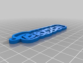 stephanie keychain keychains customized 3d print model - Mito3D