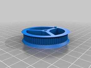 my customized simple pulleygear 50 robotics 3d print model - Mito3D