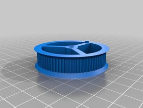 my customized simple pulleygear 50-9 robotics 3d print model - Mito3D