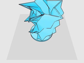 vaso 3d impressão doodle3d transformação o de flor espiral 3d print model - Mito3D