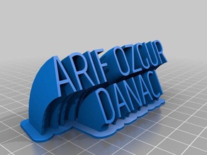 arif office customized 3d print model - Mito3D