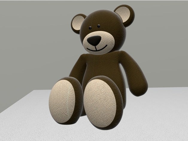 teddy Dekor deko kuscheltier stofftier teddybr bear 3D print model - Mito3D