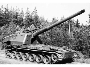 1100 bandkanon 1 los juguetes juegos 15mm de la guerra fría suecia el sueco tanque equipo yankees 3d print model - Mito3D