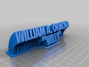 willy de la oficina personalizado 3d print model - Mito3D