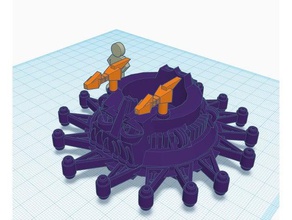 28mm motu roton - Spielzeug Spiele 32mm heman skeletor 3d print model - Mito3D