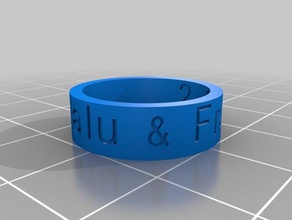 malus weeding ring rings customized 3d print model - Mito3D