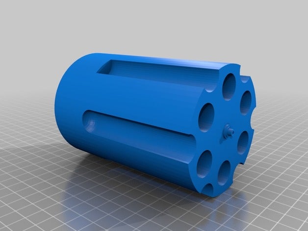 revolver cylinder pencil holder organization 3D print model - Mito3D