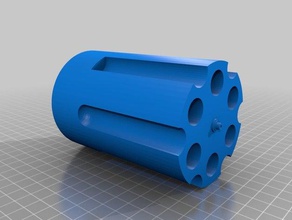 revolver cylinder pencil holder organization 3d print model - Mito3D