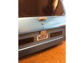 redcat gen 8 license plate light rc vehicles rockcrawler scout 3d print model - Mito3D