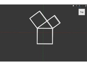 47th problem euclid math art freemason symbol 3d print model - Mito3D