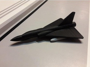 jouet mirage 2000 des véhicules avion chasse créé freecad dassault fidget fighter en de maison fait pas à l'échelle réelle hommage 3d print model - Mito3D